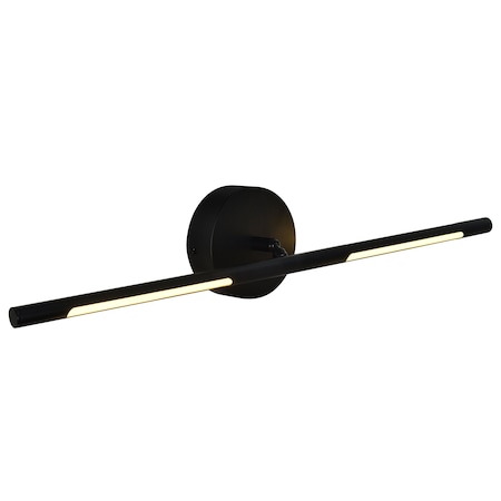 Cwi Lighting Oskil LED Integrated Wall Light With Black Finish 1375W24-1-101
